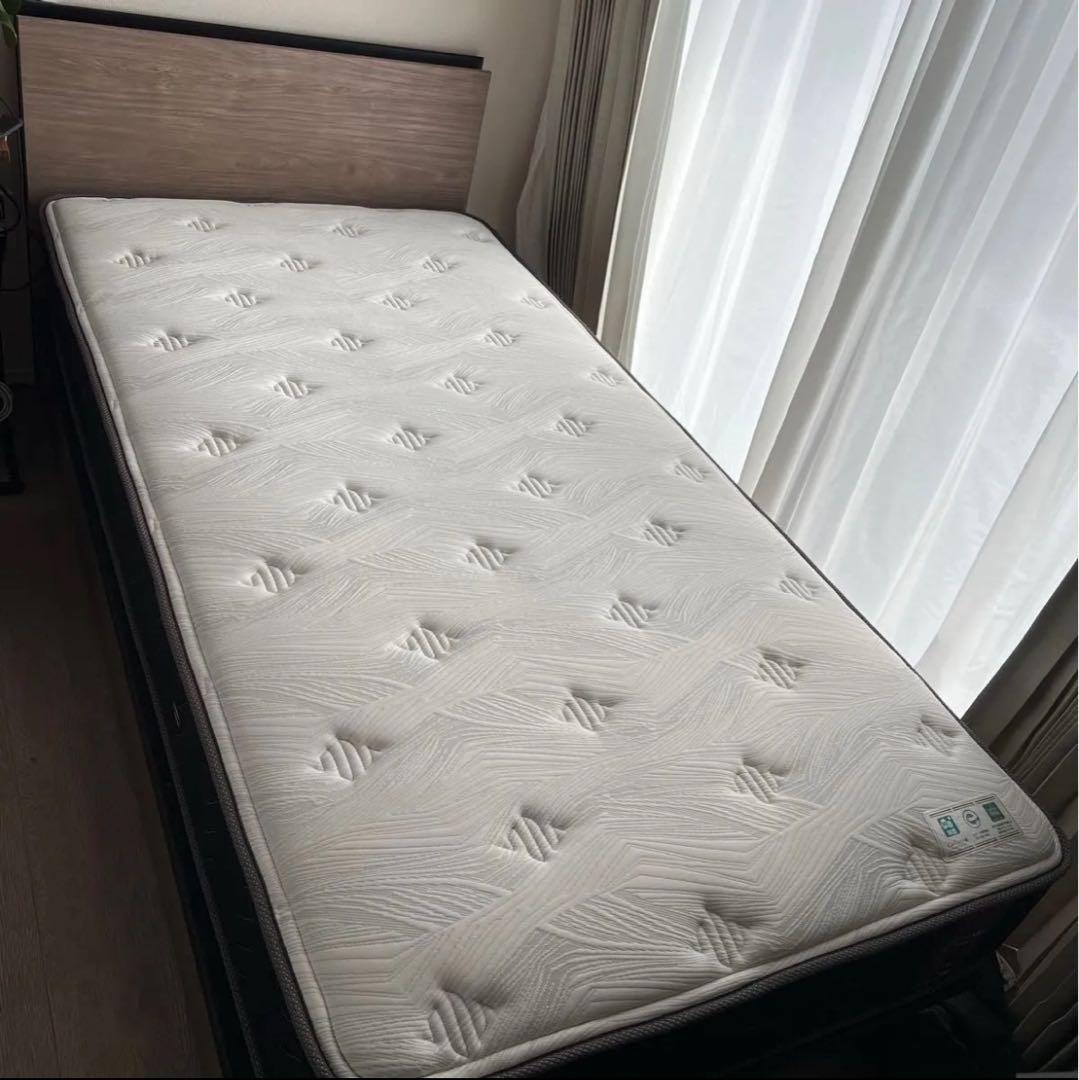 フランスベッド シングル マットレス+跳ね上げフレーム