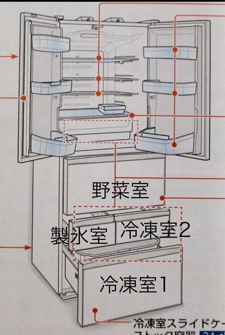 東芝 TOSHIBA冷蔵庫　大容量大型458L送料無料フレンチドア　省エネ
