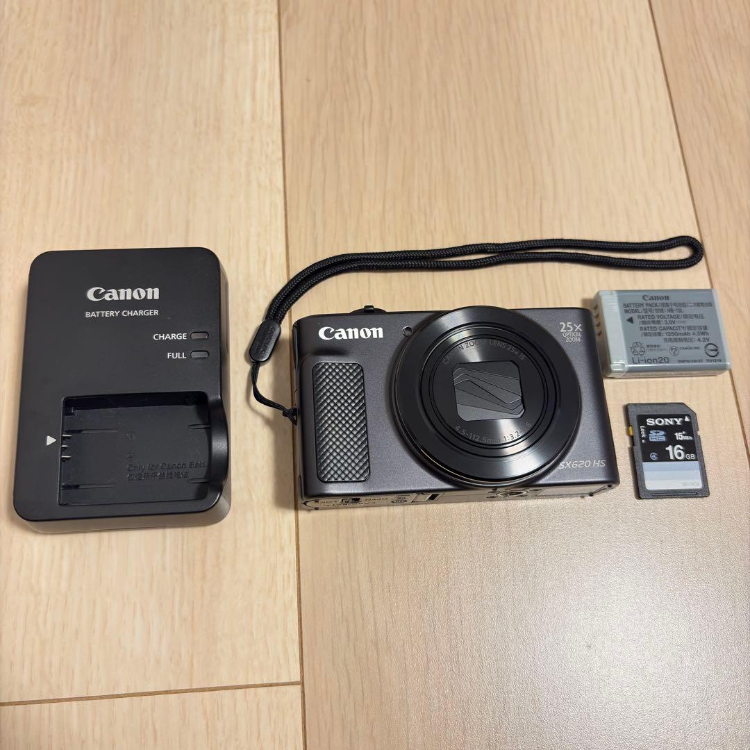 美品 Canon Power Shot SX620HS デジカメ 黒 wifi