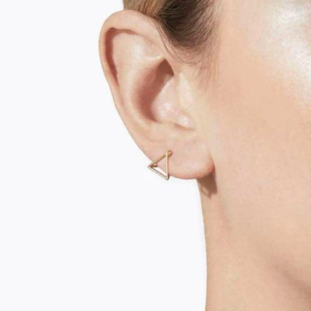 Shihara シハラ トライアングルピアス 10 k18