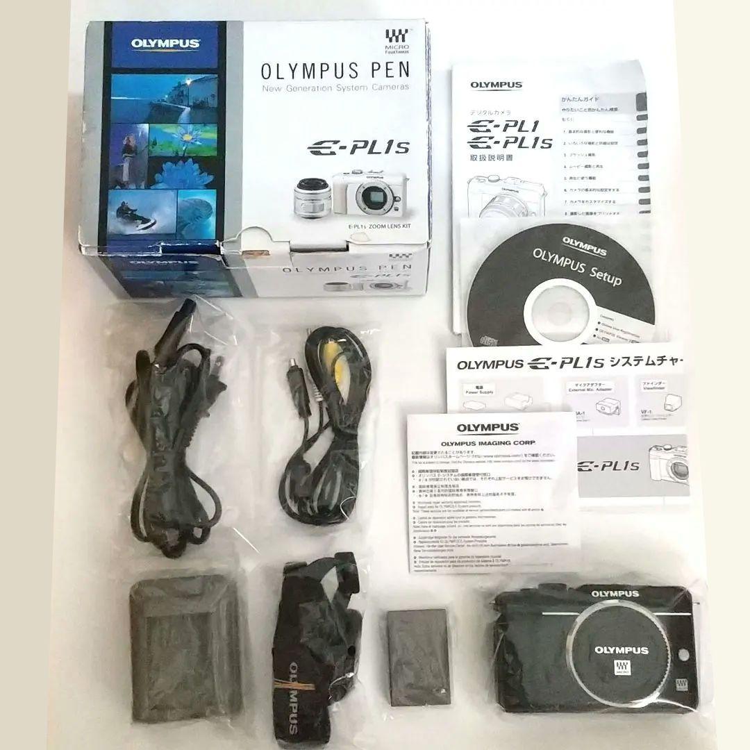 【付属品多数】OLYMPUS e-PL1s ミラーレス一眼レフカメラ ブラック