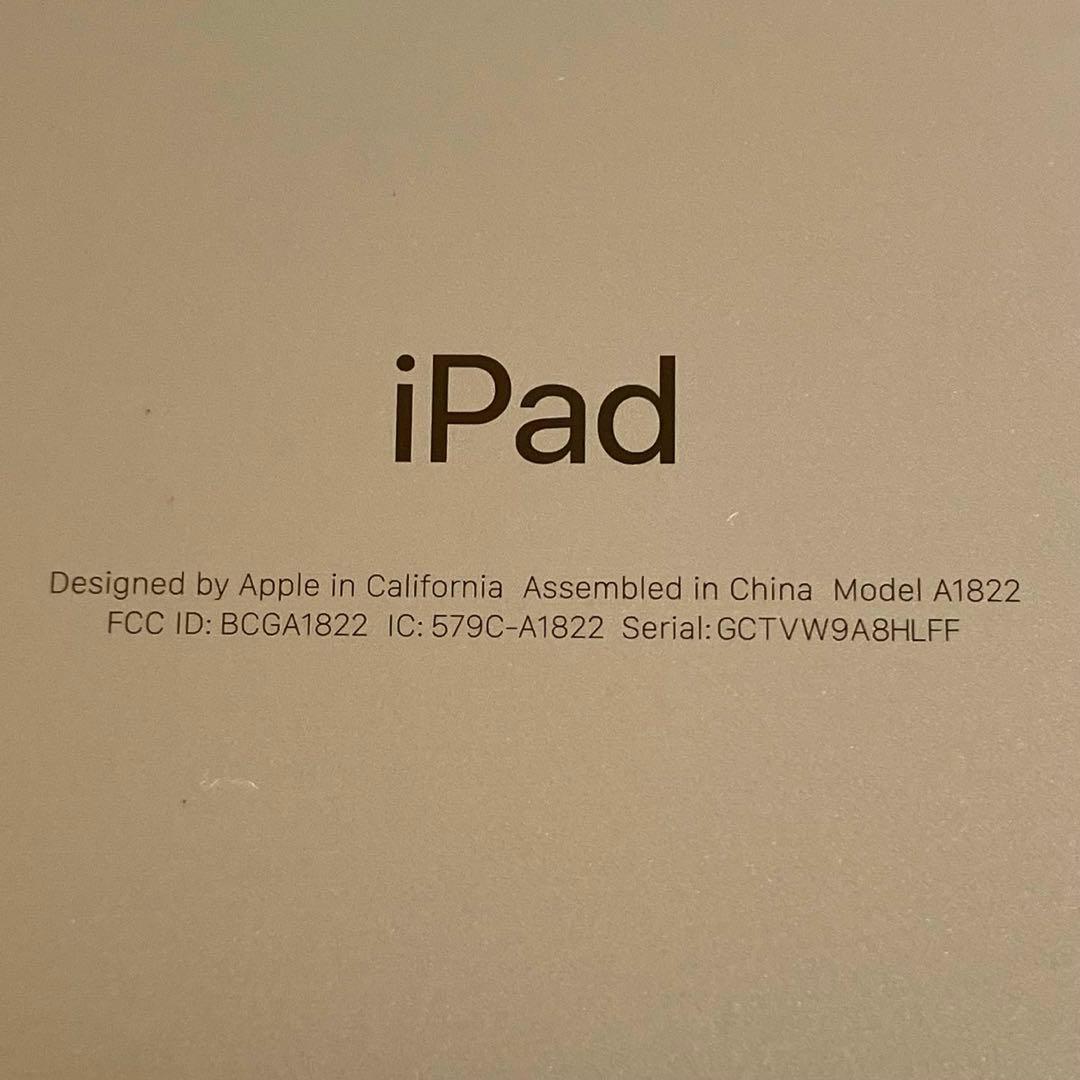 iPad 第5世代128GB Wi-Fiモデル A1822 スペースグレイ