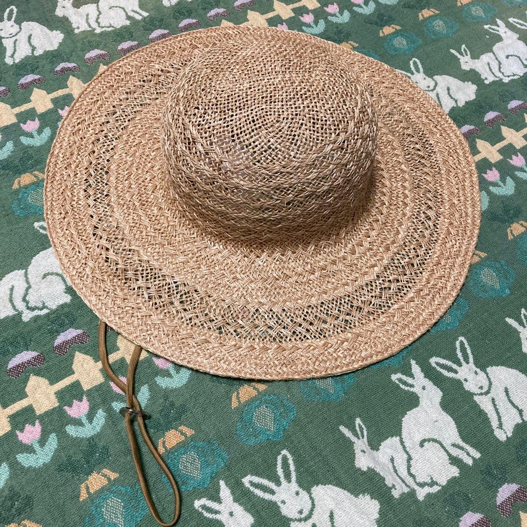 【新品タグ付】ラフィアハット　麦わら帽子　kijimatakayuki