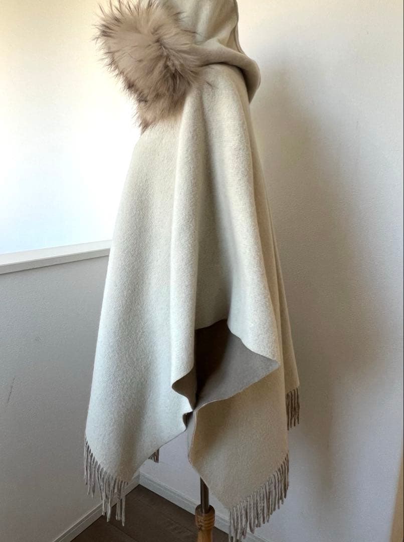 グレースコンチネンタル　ポンチョ　ファーポンチョ　リバーシブル