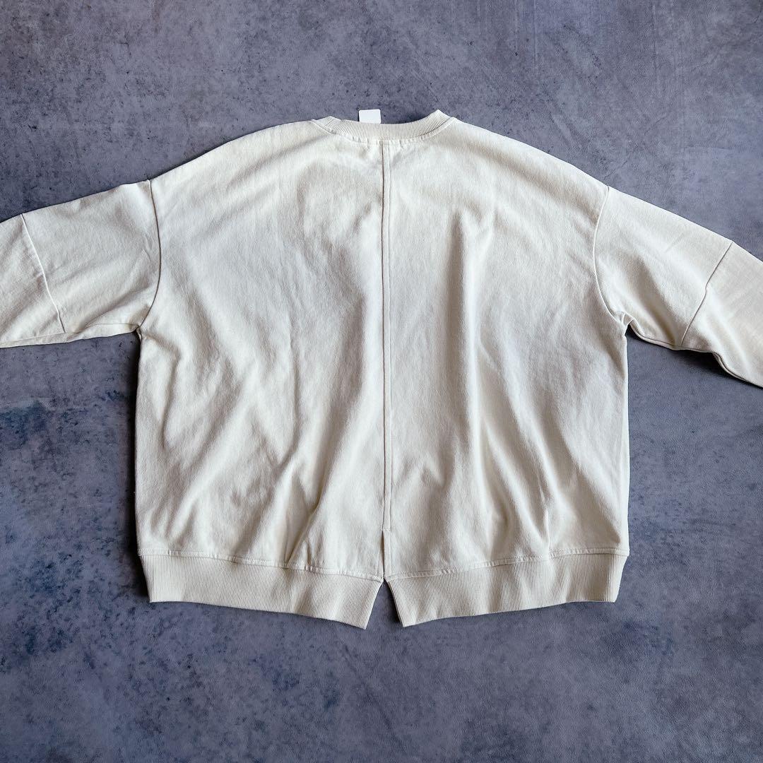 【新品】 tang ⿻ コットン 起毛 ワイドプルオーバー ルーズ ナチュラル