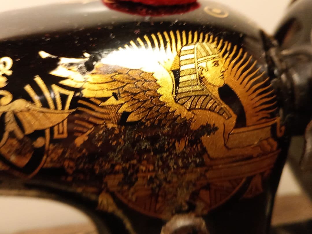 シンガー　スフィンクス　縫うためのアンティークミシン　レトロ