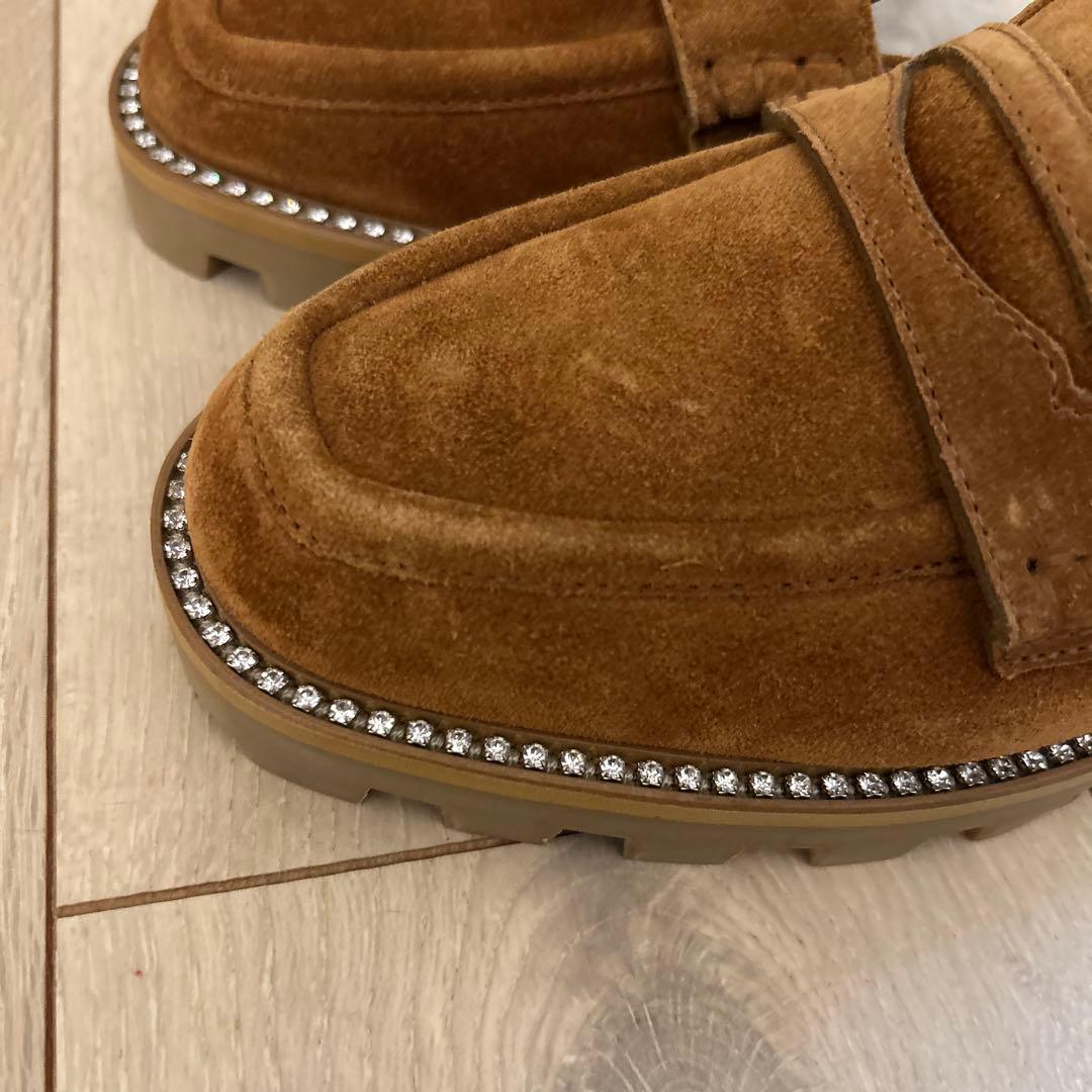 JIMMY CHOO ブラウン スエード ミュール