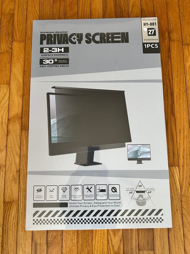 27インチ防眩光フィルター ブルーライト99%カット 強力マグネット簡単着脱