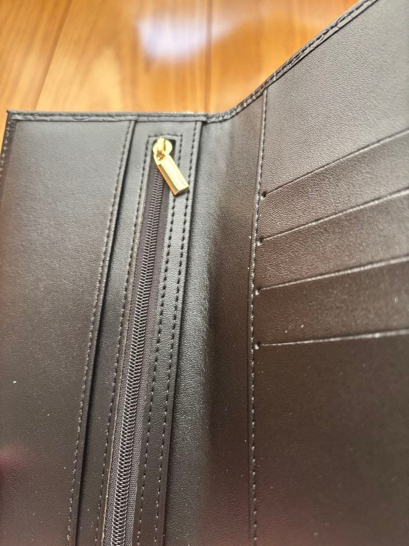 皇居 長財布 クロコダイル 型押し ブラック　新品未使用