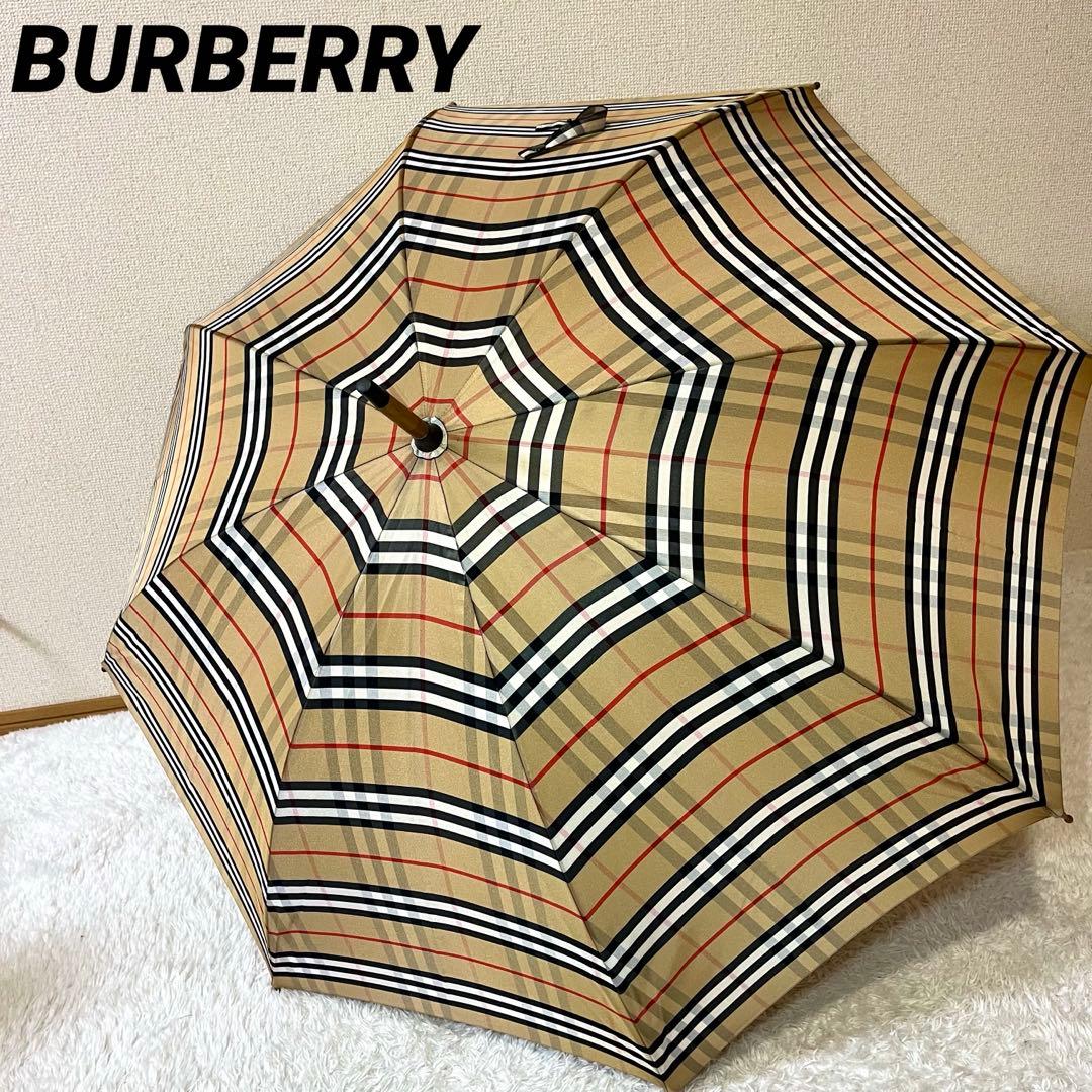 Burberry バーバリー ノバチェック 長傘 ヴィンテージ 大人気