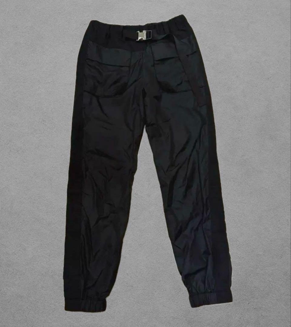 sacai サカイ 22SS ナイロンパンツ ドッキング レディース 黒