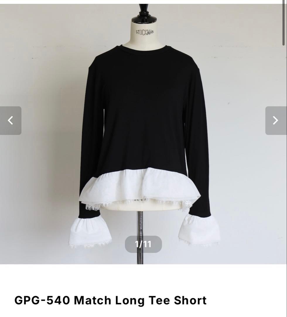 【新品】gypsohila MATCH LONG TEE short ブラック