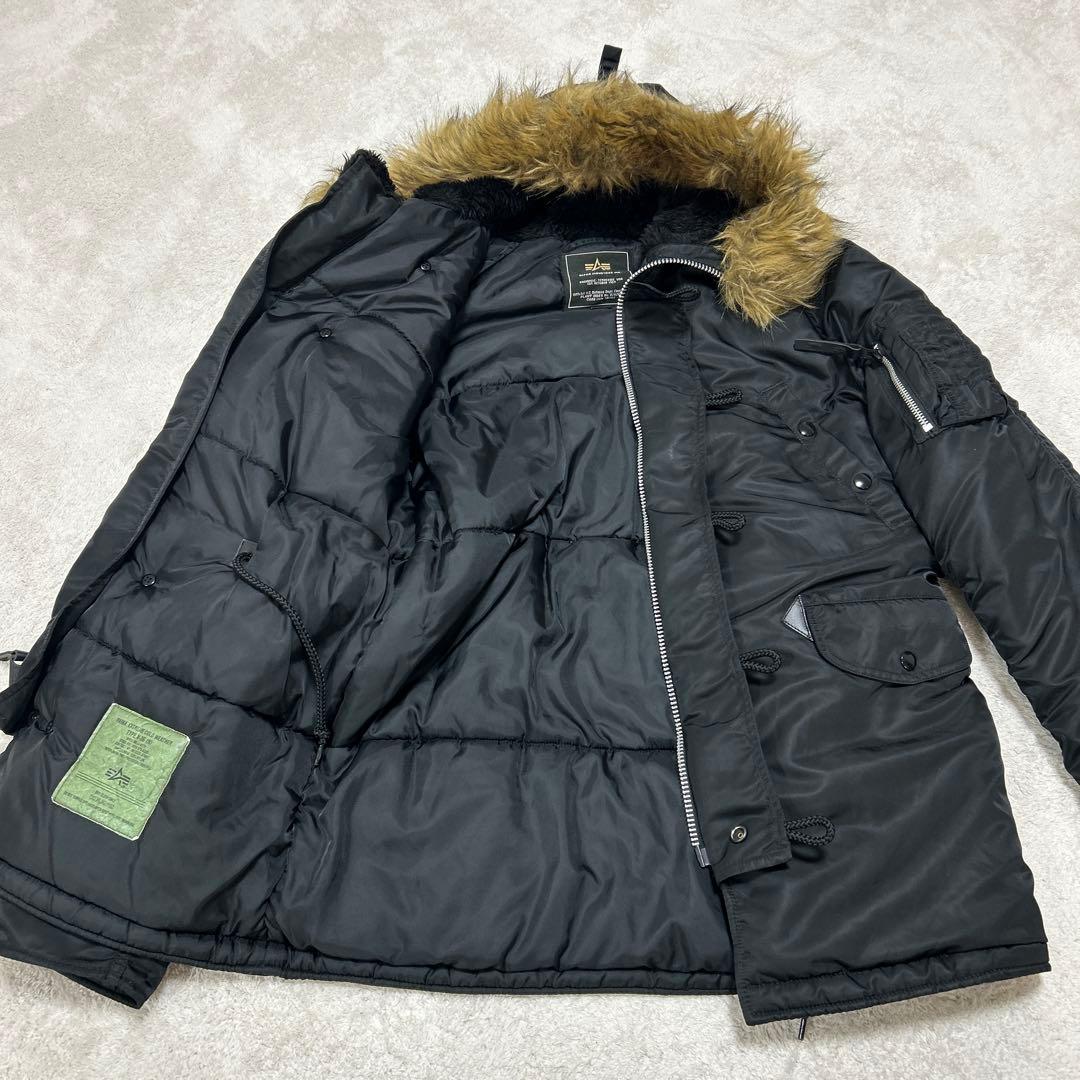 ♦︎極美品♦︎ALPHA INDUSTRIES ブラック ミリタリージャケット M