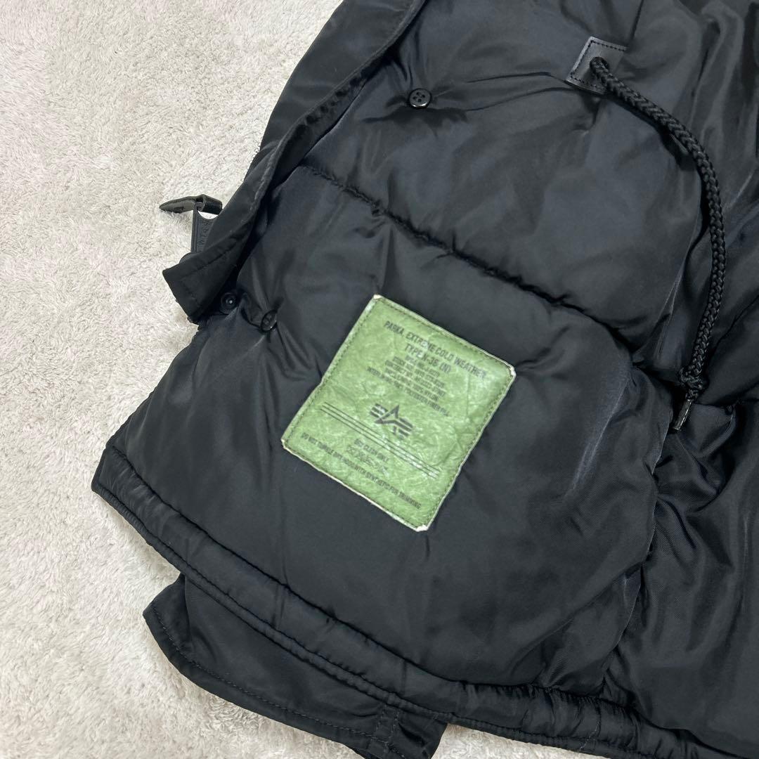 ♦︎極美品♦︎ALPHA INDUSTRIES ブラック ミリタリージャケット M