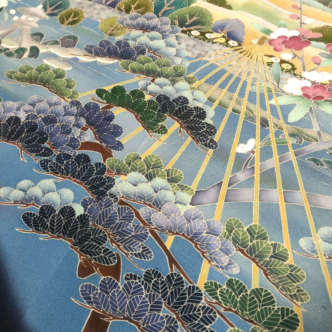 正絹 作家様 春の訪れ 留袖リメイクドレス*