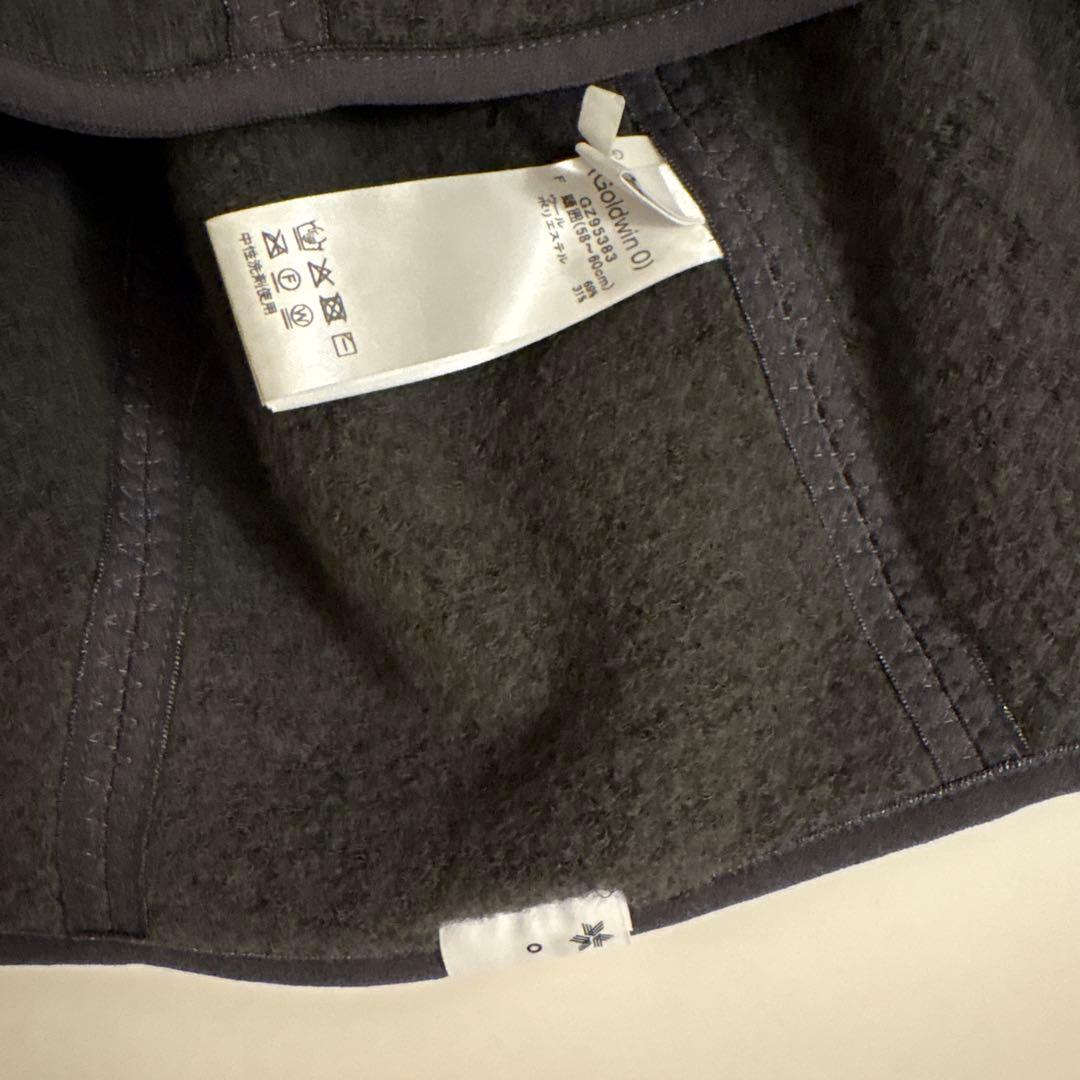 25aw goldwin 0 wool fleece hood ダークラバ