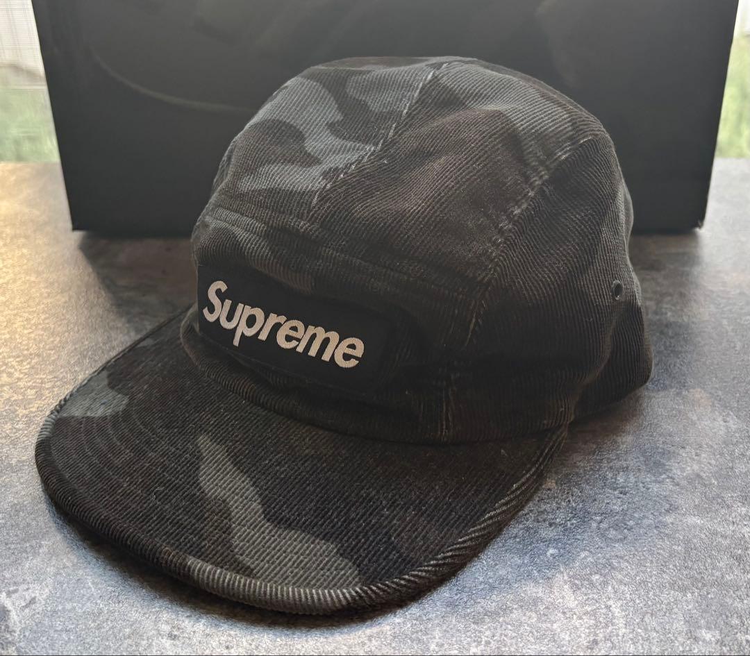 【Supreme】 コーデュロイ キャンプキャップ ボックスロゴ USA製
