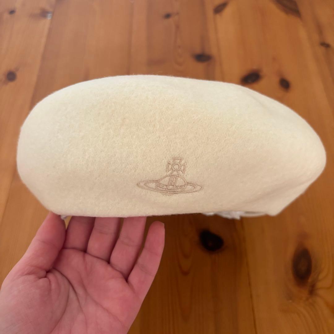 Vivienne Westwood アイボリー ベレー帽