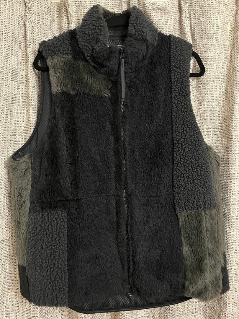 トップス YOKE JACQUARD BOA VEST