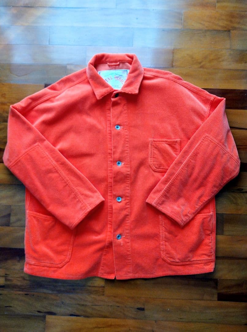 NATAL DESIGN ■ コーデュロイ ジャケット ■ L ■ オレンジ