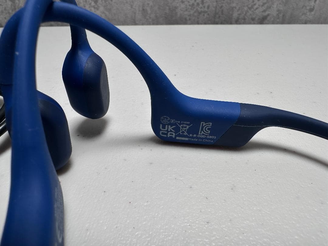 Shokz OpenRun ブルー 骨伝導イヤホン 正常動作品