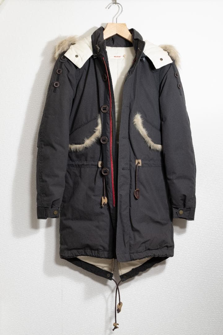 フルカウント モッズコート ファー付き ダークグレー