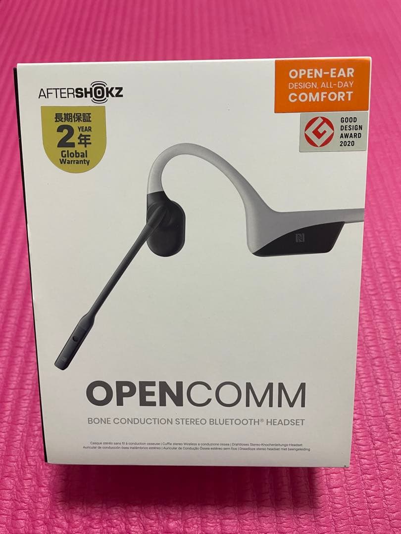 【新品未使用】SHOKZ OPENCOMM 骨伝導ヘッドセット