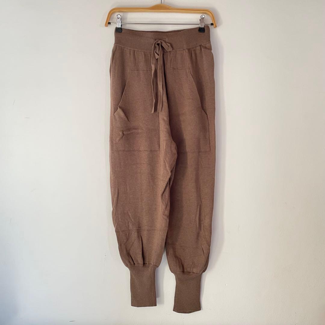 R&D.M.Co-（オールドマンズテーラー）　ニットパンツ　ブラウン