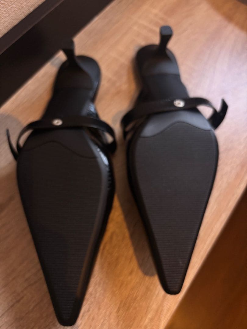 Studio Doe 2 ways Pointed Mules ブラック