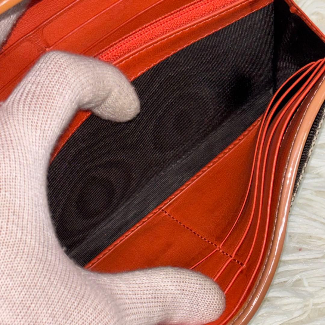 グッチ　長財布　二つ折り財布　リボン　インターロッキング　GGスプリーム　PVC