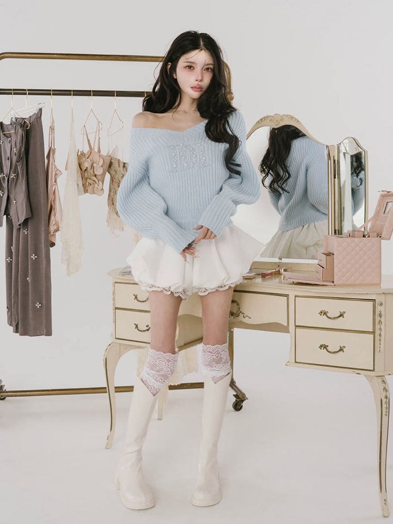 darich ボリュームバルーンミニスカート フリーサイズ