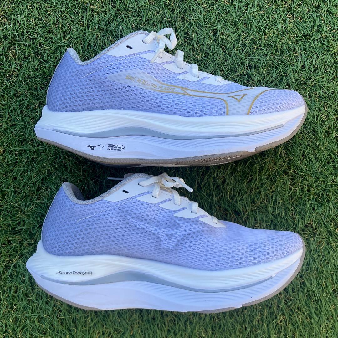 ミズノ ウエーブリベリオンフラッシュ2 WIDEランニングシューズ 25.0cm