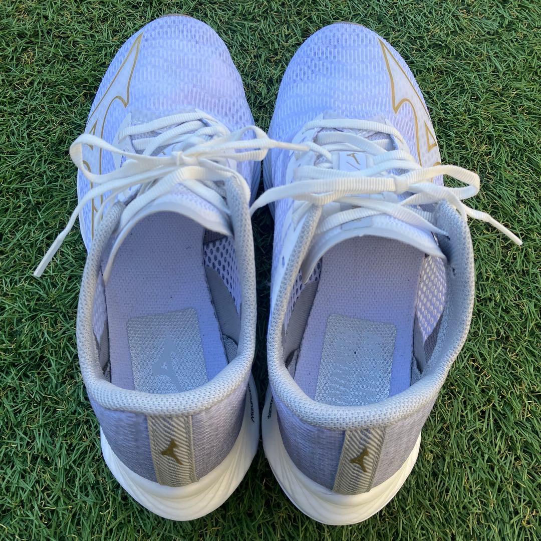 ミズノ ウエーブリベリオンフラッシュ2 WIDEランニングシューズ 25.0cm