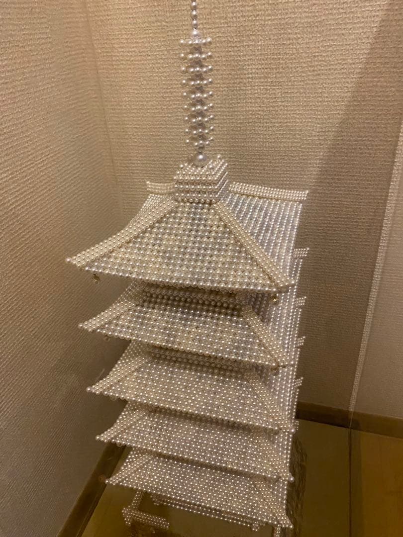 五重塔模型 透明ケース付き 約83センチ