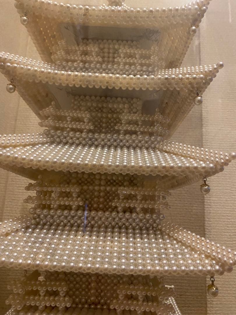 五重塔模型 透明ケース付き 約83センチ