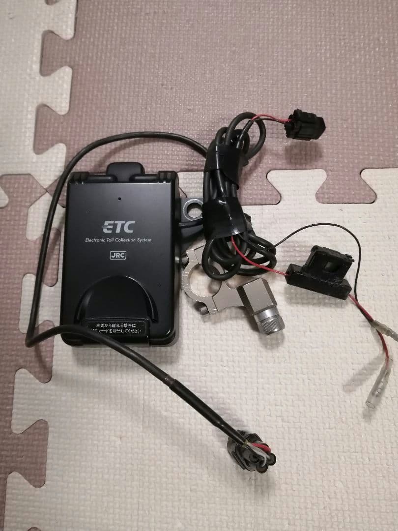専用バイク　ETC JRC JRM-12 クランプ付き