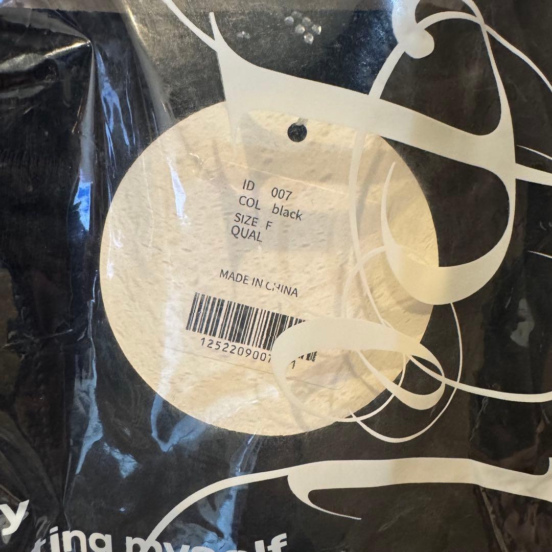 新色 ブラック PELLICULE stone-deco sweat pants