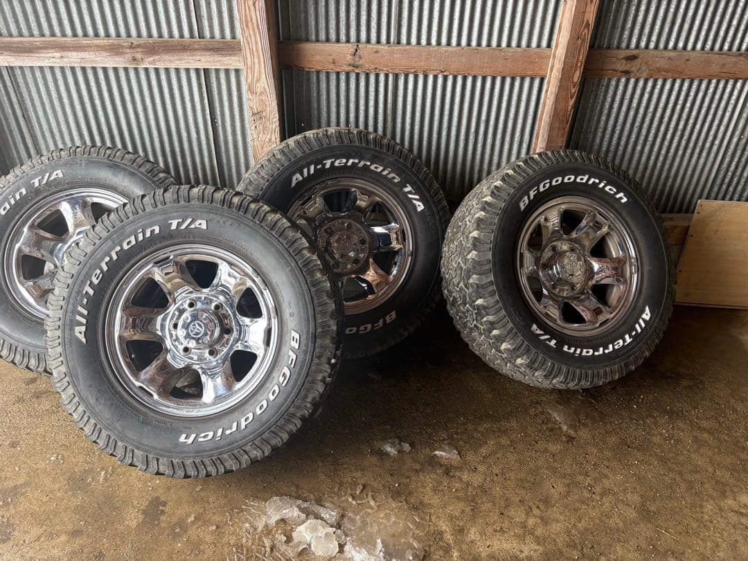 希少　ハイラックスサーフ185　純正　メッキ　スチールホイール　ハイエース　流用