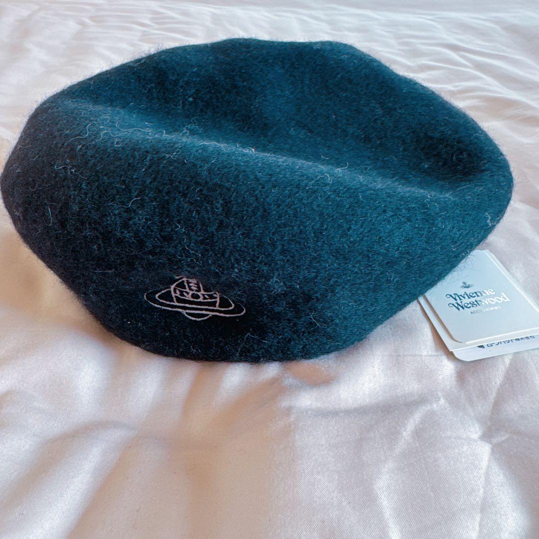 【新品】Vivienne Westwood ブラック ベレー帽