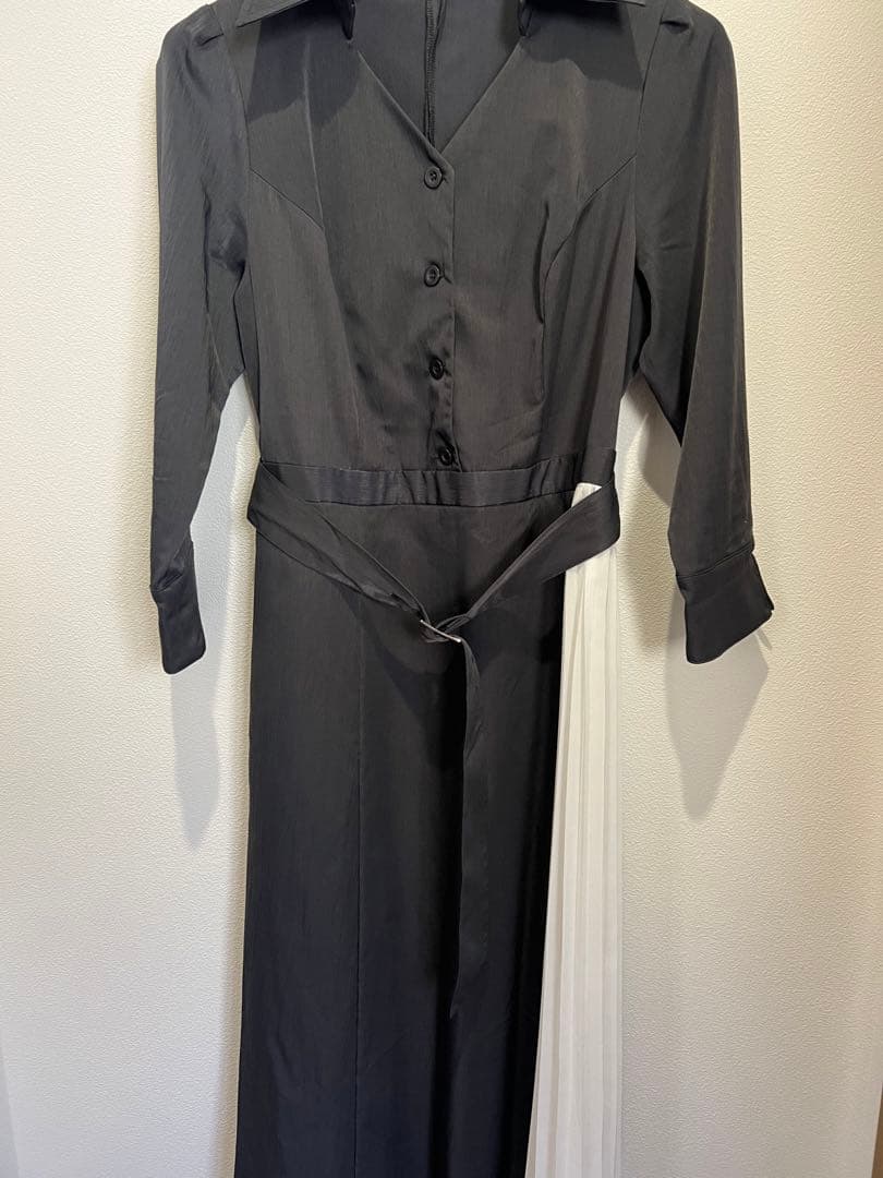 オーバーイー　シャツプリーツワンピース　over E サイズ96 2025年購入