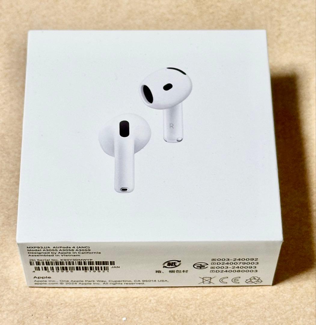 Apple AirPods 4 本体（ノイズキャンセル機能）