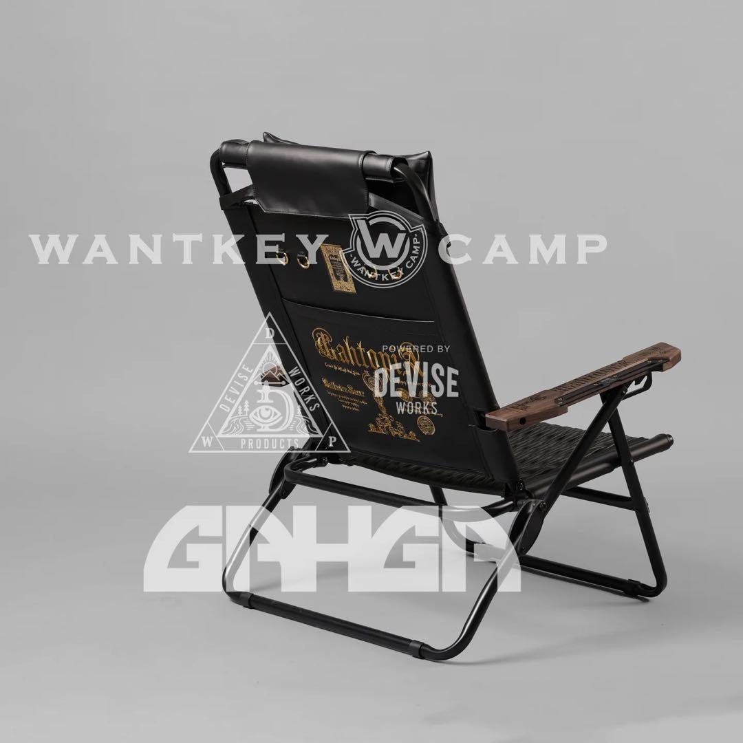 GAHGA GAHTOPIA ハイバック チェア本体　張替シート&肘掛　金刺繍