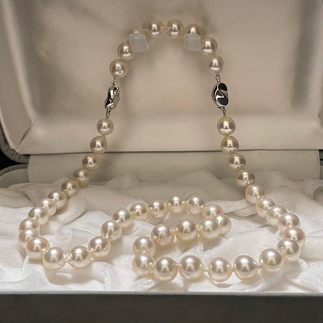 専用 【超大珠✨連結可】あこや真珠 ネックレス 8.5-9.0 パール テリ強