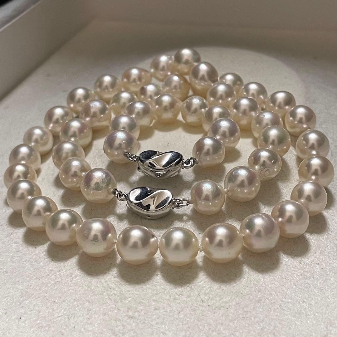 専用 【超大珠✨連結可】あこや真珠 ネックレス 8.5-9.0 パール テリ強