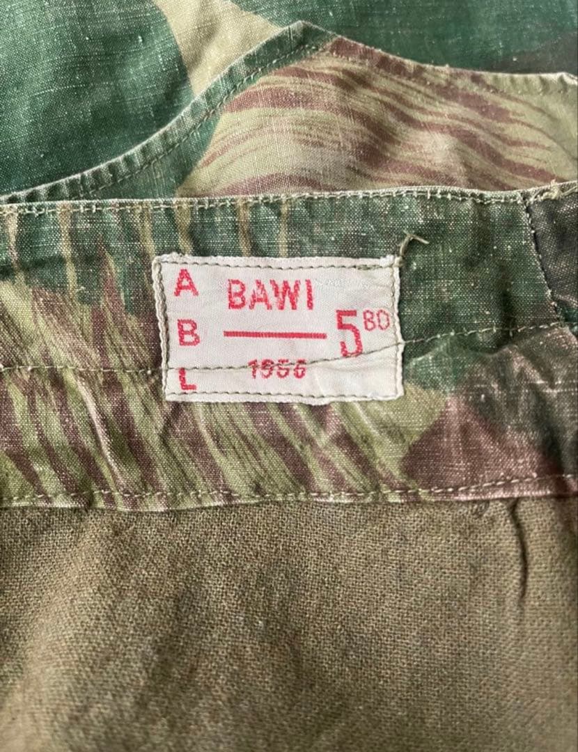 50s ベルギー軍　ブラッシュストロークカモフラージュパンツ