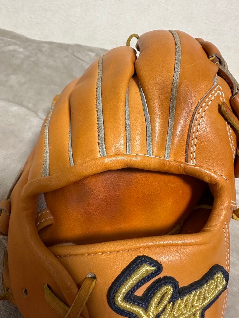 【Slugger】硬式グローブ オレンジ KSG-MS-1