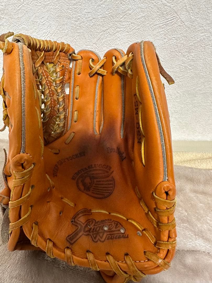 【Slugger】硬式グローブ オレンジ KSG-MS-1