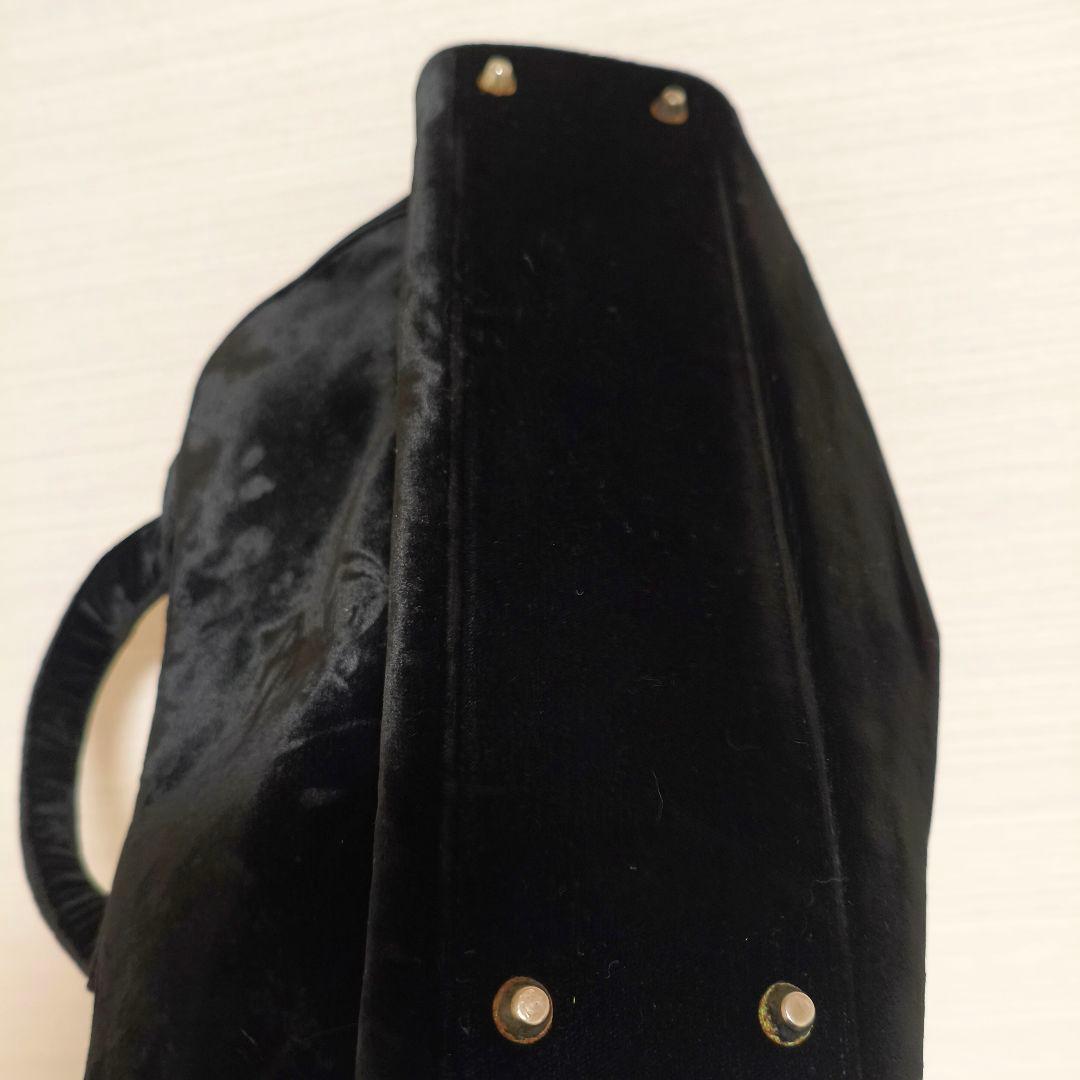 PRADA プラダ ハンドバッグ バッグ ベロア がま口