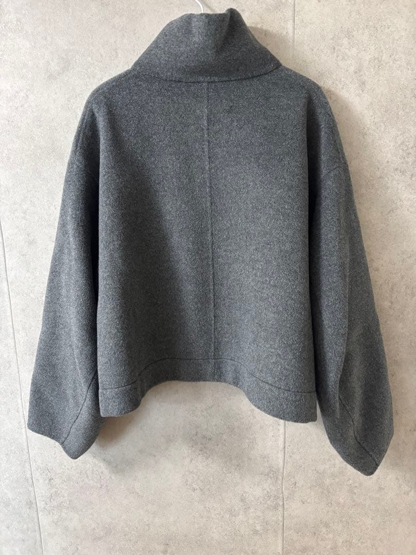 ルシェルブルー　LE CIEL BLEU ジップアップダブルフリースブルゾン