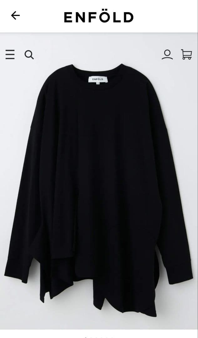 m*u様 ENFOLD PLATE LONG-SLEEVE T-SHIRT 38